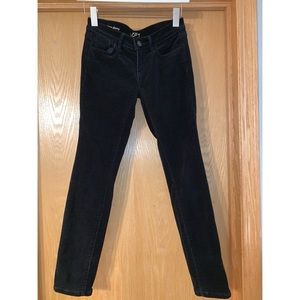 LOFT Modern Skinny Black Corduroy